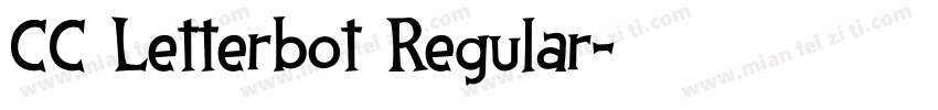 CC Letterbot Regular字体转换